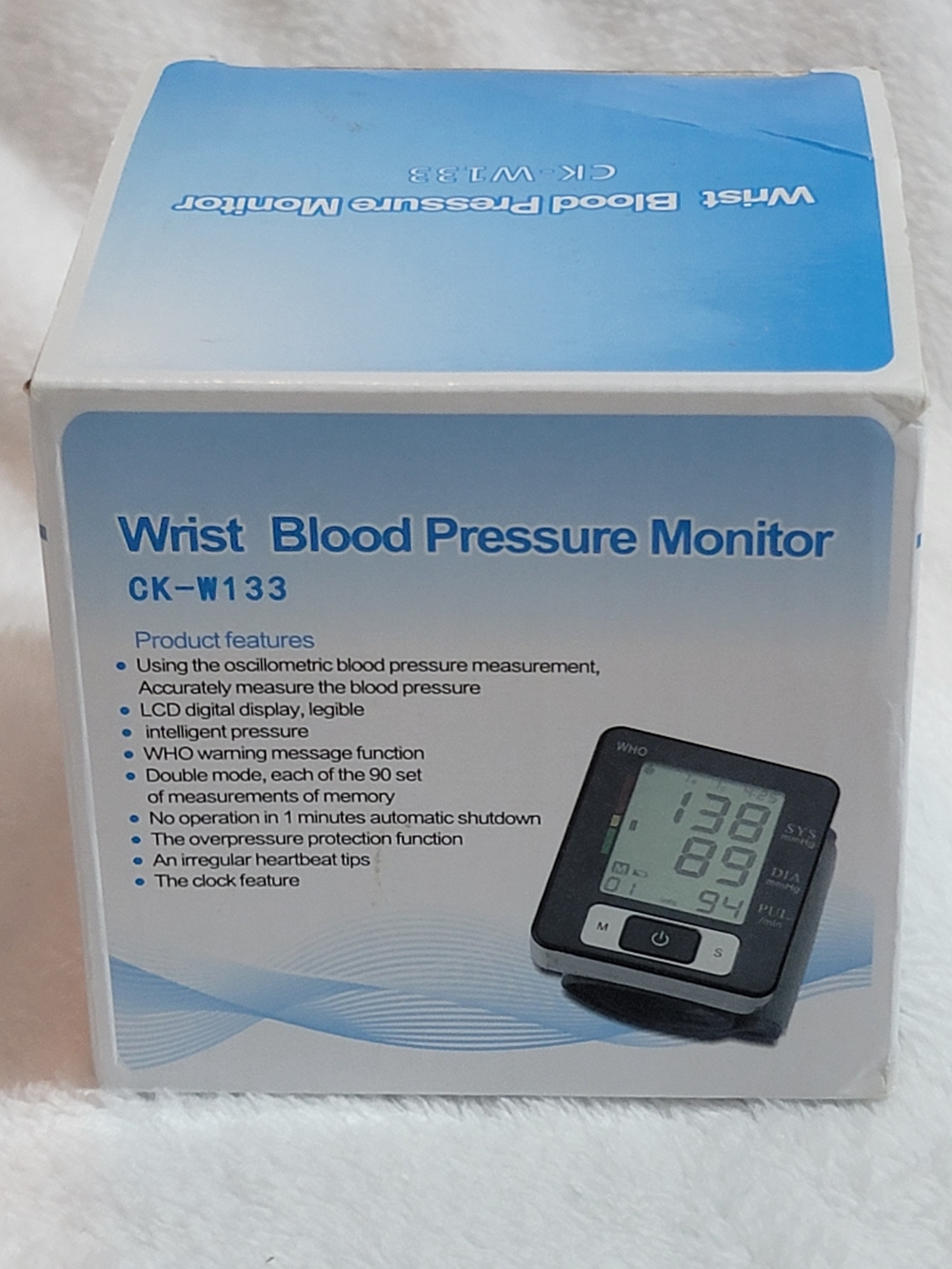 Digital Wrist Blood Pressure Monitor (Black) - CK-W133